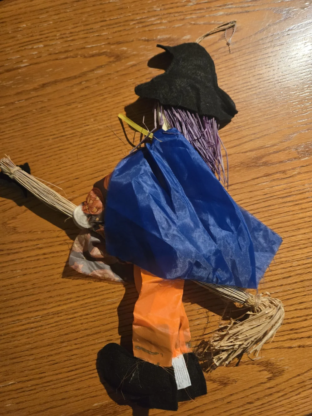 Halloween Witch Doll with Pumpkin Dress Hanging Decoration